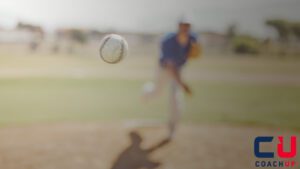 Baseball pitcher long toss