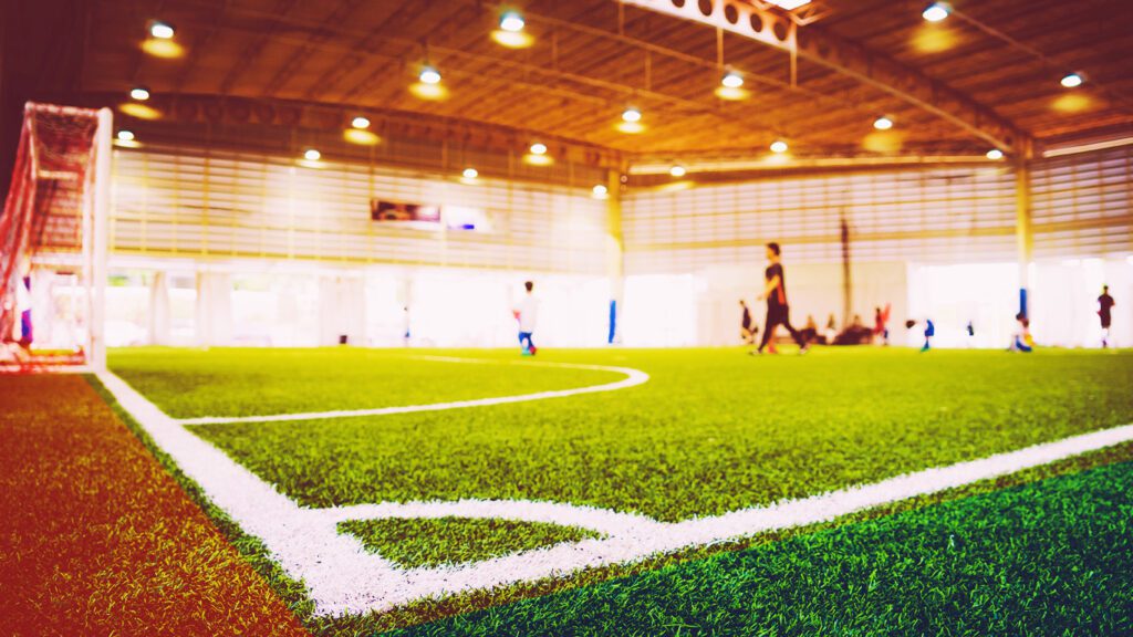 indoor soccer field
